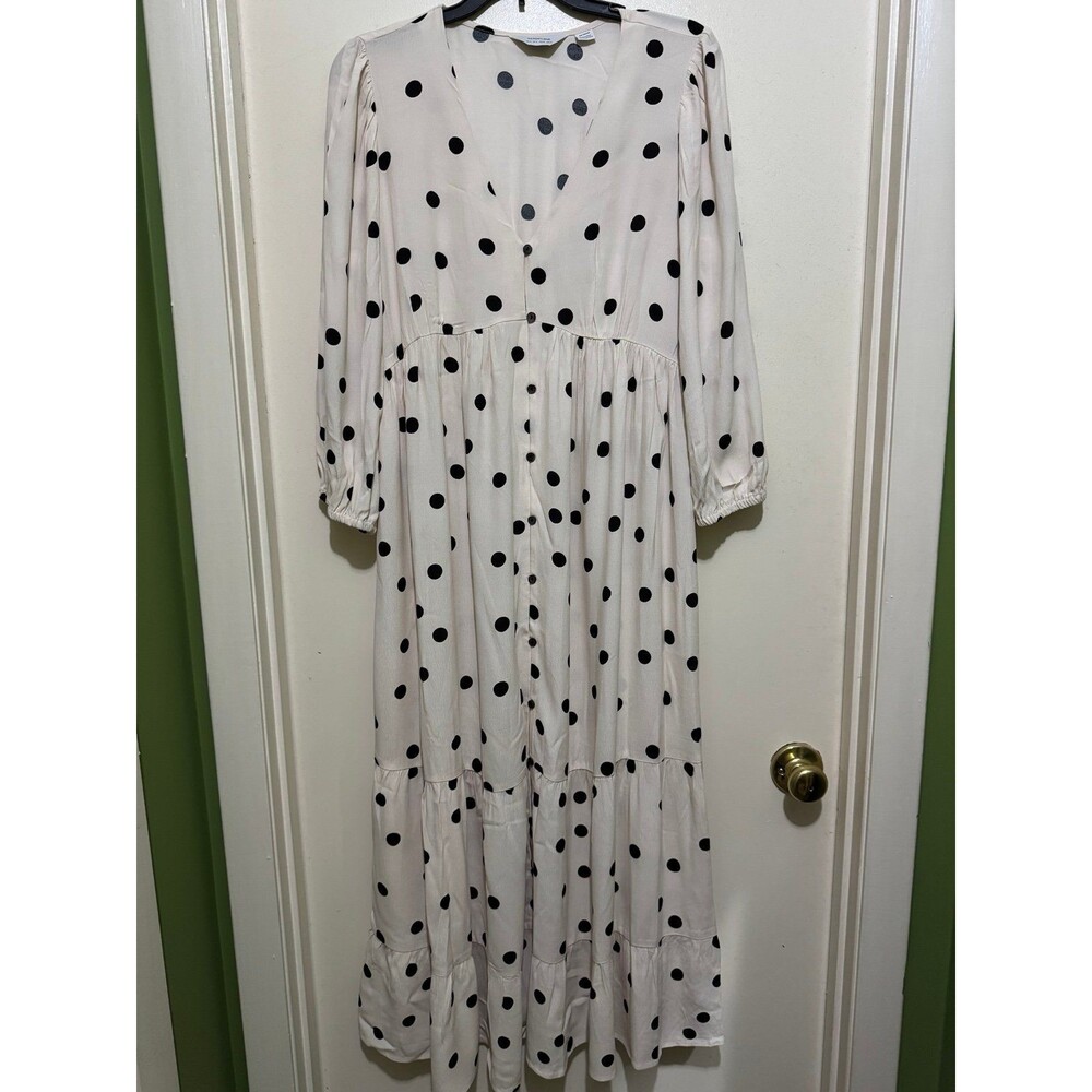 SERAPHINE LUXE MATERNITY MIDI DRESS SMALL NWOT